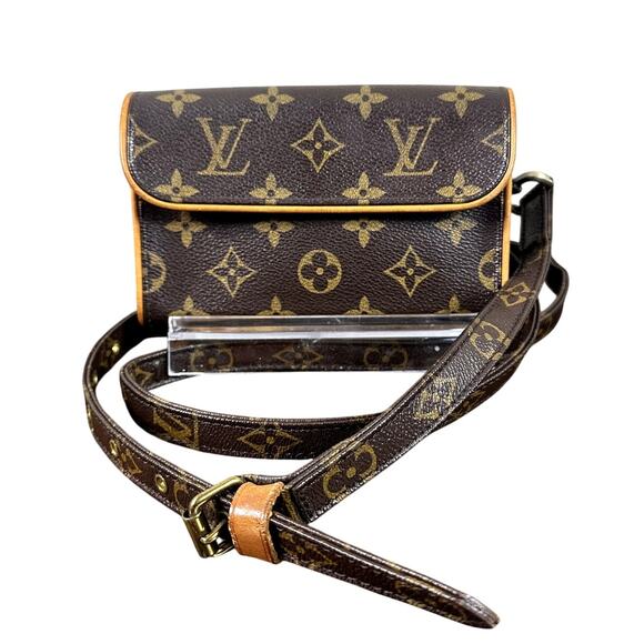 Louis Vuitton Handbags - Louis Vuitton Vintage Monogram Florentine Pouch with Crossbody Strap Authentic